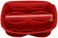 LEXSION Felt Purse Organizer Insert with Zipper, Red, Medium