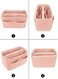 LEXSION Felt Handbag Storage Insert with Zipper for Speedy Neverfull MM GM, Pink, X-Large