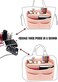 LEXSION Felt Handbag Storage Insert with Zipper for Speedy Neverfull MM GM, Pink, X-Large