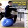 كرة تمارين URBNFit - كرة يوغا لتمارين الثبات أثناء الحمل - كرة توازن سويسرية مضادة للانفجار مع مضخة - كرسي كرة لياقة بدنية للمكتب والصالة الرياضية المنزلية