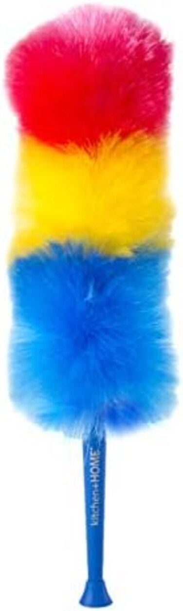 Kitchen + Home KitchenHome 23" inch Rainbow Static Duster - Electrostatic Feather Duster Attracts dust Like a Magnet