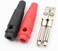zhenyu 5Pairs Black and Red 32A High Current Screw Type 4mm Banana Plugs Male Stackable Connector Speaker Cable Adapter