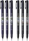 Tombow Fudenosuke Brush Pen, 6-Pack, Hard Tip (GCD-111x3, Soft (GCD-112x3 - for Precision Drawing, Sketch NotesCalligraphyTop Gifting Idea