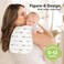 KeaBabies 5-Pack Organic Burp Cloths for Baby Boys and Girls - Ultra Absorbent Burping Cloth, Burp Clothes, Newborn Towel - Milk Spit Up Rags - Burpy Cloth Bib for Unisex, Boy, Girl - Burp Cloths (Gra