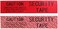 TamperSeals Group 1 Roll 100% Total Transfer Tamper Evident Security Void Tape (Red 2" x 55yds x 2mil- TamperSeals