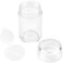 glasstore 6 Pcs Plastic Loose Powder Jar 10g Clear Refillable Face Powder Case Cosmetic Sample Pots Bottles Eyeshow Powder Box Concealer Powder Sifter Container with 12 Holes (clear lid