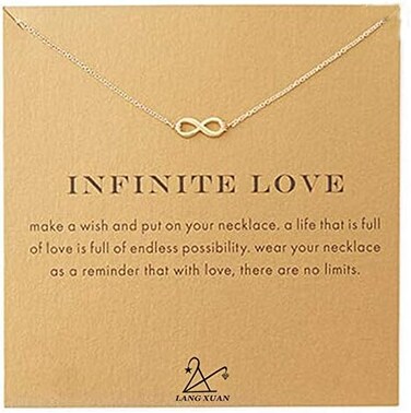 LANG XUAN Friendship Anchor Compass Necklace Good Luck Elephant Pendant Chain Necklace with Message Card Gift Card