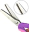 BlueSnail Pinking Shears, Stainless Steel Pinking Shears Comfort Grip Handled Professional Fabric Crafts Dressmaking Zig Zag Cut Scissors Sewing Scissors (9", Serrated, Purple