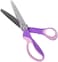 BlueSnail Pinking Shears, Stainless Steel Pinking Shears Comfort Grip Handled Professional Fabric Crafts Dressmaking Zig Zag Cut Scissors Sewing Scissors (9", Serrated, Purple