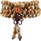 Nupuyai 6mm 108 Healing Gemstone Mala Prayer Beads Stretch Bracelet Necklace for Men and Women