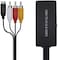محول Dingsun من HDMI إلى S-Video، محول HDMI إلى صوت وفيديو، محول HDMI إلى RCA مع كابل S-Video، يدعم دقة 720p/1080p لأجهزة الكمبيوتر الشخصية، أجهزة الكمبيوتر المحمولة، Xbox، PS3، التلفزيون، أجهزة الاست