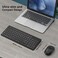 JOYACCESS J Wireless Keyboard and Mouse Combo, Rechargeable J JOYACCESS 2.4G Ergonomic and Slim Quiet Click Compact Keyboard and Mouse Designed for Windows, PC, Laptop,Tablet Black