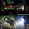 VASTFIRE Predator Light with Interchangeable (Red, Green, WhiteLED Hunting Flashlight with Scope Mount for Hog Coyote Coon Bobcat Raccoon Varmint Rabbit Night Hunting