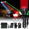 VASTFIRE Predator Light with Interchangeable (Red, Green, WhiteLED Hunting Flashlight with Scope Mount for Hog Coyote Coon Bobcat Raccoon Varmint Rabbit Night Hunting