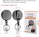 Will Well 2 Pack Heavy Duty Retractable Badge Holder Reel, Metal ID Badge Holder with Belt Clip Key Ring for Name Card Keychain [ All Metal Casing, 27.5 Steel Wire Cord, Reinforced Id Strap ]