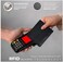 محفظة رجالية ثنائية الطي من أوك ليذرز مزودة بتقنية RFID ونافذة لبطاقة الهوية (صغيرة، سوداء VT)