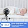 WiHoo Mini Handheld Stroller Fan,Personal Portable Car Seat Baby Fan with Flexible Tripod Fix on Stroller,USB or Battery Operated Desk Fan Adjustable 3 Speeds for Travel Treadmill Golf Cart