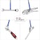 Housolution Grabber Tool Magnetic Four-claw Picker, Bendable Hose Reacher Pickup Sweeper with LED Lights, Flexible Long Handy Reaching Assist Tool for Litter Pick/Home Sink/Drain - Blue