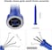 Housolution Grabber Tool Magnetic Four-claw Picker, Bendable Hose Reacher Pickup Sweeper with LED Lights, Flexible Long Handy Reaching Assist Tool for Litter Pick/Home Sink/Drain - Blue