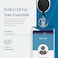 Will Well 5 Pack Heavy Duty Retractable Badge Holders with Carabiner Reel Clip and Vertical Style Clear ID Card Holders, 24 inches Thick Kevlar Pull Cord