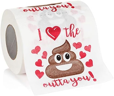 Maad Romantic Novelty Toilet Paper - Funny Gag Gift for Valentine's Day or Anniversary Present