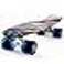 MEKETEC Skateboards Complete 22 Inch Mini Cruiser Retro Skateboard for Kids Boys Youths Beginners