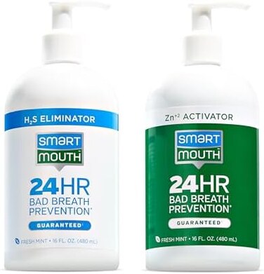 SmartMouth Original 2-Bottle Activated Mouthwash System with Pumps - 950ml