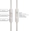ToBySome Replacement Audio Cable Cord Wire with in-line Microphone and Control Compatible with for Beats by Dr Dre Headphones Solo, Studio, Pro, Detox, Wireless, Mixr, Executive, Pill (White