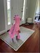 Maleroads Soft Cotton Baby Bath Towel Beach Towel Bathrobe for Kids 0-4 Years (Pink Dinosaur, 21.545inch
