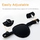 Vandorla Pirate Eye Patches 2 Pack Adjustable Amblyopia Lazy Eye Patches for Adults and Children, Black