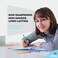 Emraw no 2 hb translucent pencils multipoint non-sharpening stackable pencil with matching eraser (pack of 16- for girls, kids, students, teachers, office