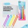 Emraw no 2 hb translucent pencils multipoint non-sharpening stackable pencil with matching eraser (pack of 16- for girls, kids, students, teachers, office