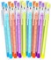 Emraw no 2 hb translucent pencils multipoint non-sharpening stackable pencil with matching eraser (pack of 16- for girls, kids, students, teachers, office