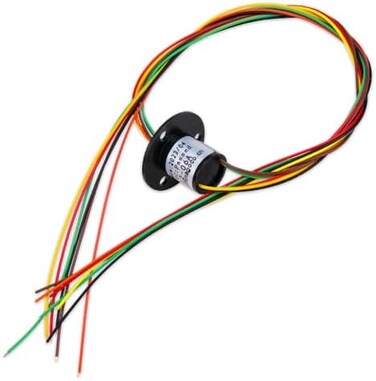 Comidox 12.5mm 300Rpm 6 Wires CIRCUITSx2A Capsule Electrical Slip Ring for Monitor Robotic Electrical Test Equipment 1Pcs