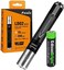 EdisonBright Fenix LD02 V2.0 70 lumen neutral white/UV pen-type LED flashlight bundle with AAA battery