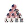 PINMEI Lot of 10 Golf Ball Markers Assorted Patterns - Soft Enamel Technique