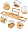 Utoplike Unique Bamboo Bathtub Tray Wooden Bath Caddy Tray with Extending Arms,Spa Relaxing Bath Organizer Tray Holds Books/Tablets/Cell Phone/Towels/Foods