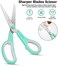iBayam Scissors, 8" Multipurpose Scissors Bulk 3-Pack, Ultra Sharp Blade Shears, Comfort-Grip Handles, Sturdy Sharp Scissors for Office Home School Sewing Fabric Craft Supplies, Fit Both Right/Left Ha