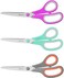 iBayam Scissors, 8" Multipurpose Scissors Bulk 3-Pack, Ultra Sharp Blade Shears, Comfort-Grip Handles, Sturdy Sharp Scissors for Office Home School Sewing Fabric Craft Supplies, Fit Both Right/Left Ha