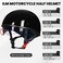 ILM Motorcycle Half Helmet with Sunshield Quick Release Strap Half Face Fit for Cruiser Scooter DOT Approved 883V