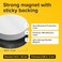 X-bet MAGNET ic Dots - Self Adhesive Dots (0.8" x 0.8"- PeelStick ic Circles - Flexible Sticky s - Sheets is Alternative to ic Squares, Stickers, Strip and Tape