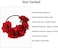 Tvoip Rose Floral Crown Garland Flower Headband Headpiece for Wedding Festival (Red