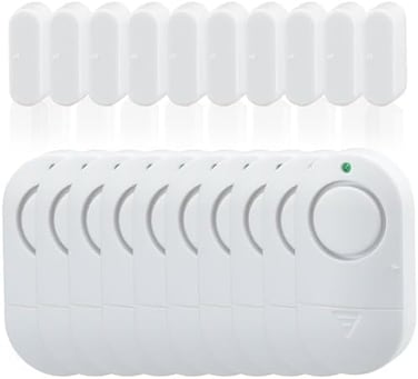 Toeeson Door Window Alarm, 120DB Wireless Magnetically Triggered Home Security Sensor Burglar Alarm, Loud Pool Door Alarm for Kids