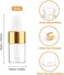 glasstore 15Pcs Glass Essential Oil Dropper Bottles Clear Mini 1ml/2ml/3ml Perfume Dropping Bottle Cosmetic Sample Vials with Gold Cap and White Latex, white, 2ml