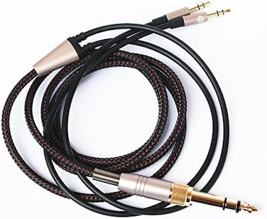 NEW NEOMUSICIA Replacement Cable Compatible with Hifiman HE4XX, HE-400i (The Latest Version with Both 3.5mm PlugHeadphones 3.5mm6.35mm to Dual 3.5mm Jack Male Cord 3m/9.9ft