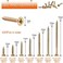 مجموعة براغي جدارية من Rustark مكونة من 420 قطعة [من 7 5/8 بوصة إلى 2-1/2 بوصة] مطلية بالزنك، ذات رأس فيليبس خشن ورأس مخروطي، مناسبة للجدران الجصية والخشب.