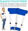 Vive Crutch Pads Padding For Walking Arm Crutches Universal Underarm Padded Forearm Handle Pillow Covers For Hand Grips Soft Foam Armpit Bariatric Accessories For Adults Kids One Size Blue