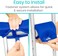 Vive Crutch Pads Padding For Walking Arm Crutches Universal Underarm Padded Forearm Handle Pillow Covers For Hand Grips Soft Foam Armpit Bariatric Accessories For Adults Kids One Size Blue