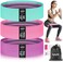 WALITO Resistance Bands for Legs and Butt, Fabric Exercise Loop Bands Yoga, Pilates, Rehab, Fitness and Home Workout, Strength Bands for Booty