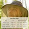 Comhats Anti Mosquito Insect Bug Net Fishing Hat UV50 Protection Water Repellent Nylon Medium Green